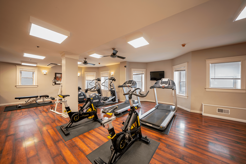 Fitness Room at Tremont Terraces Apartments, Cleveland, OH, 44113