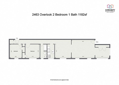 Overlook 2459-63  2 Bedroom 1 Bath at Integrity Cleveland Heights, Cleveland Heights, OH, 44106