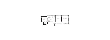 Spacious 2 Bedroom, 1 Bath Floorplan Image