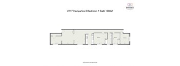 3 Bed 1 bath Floor Plan at Integrity Cleveland Heights, Cleveland Heights, OH
