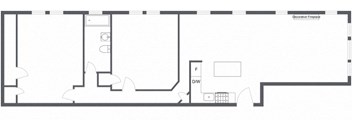 Renovated 2ed 1 Bath 1150 Sq. Ft floor plan