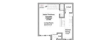 2 Bed 2.5 Bath Interior Townhome