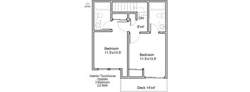 2 Bed 2.5 Bath Interior Townhome