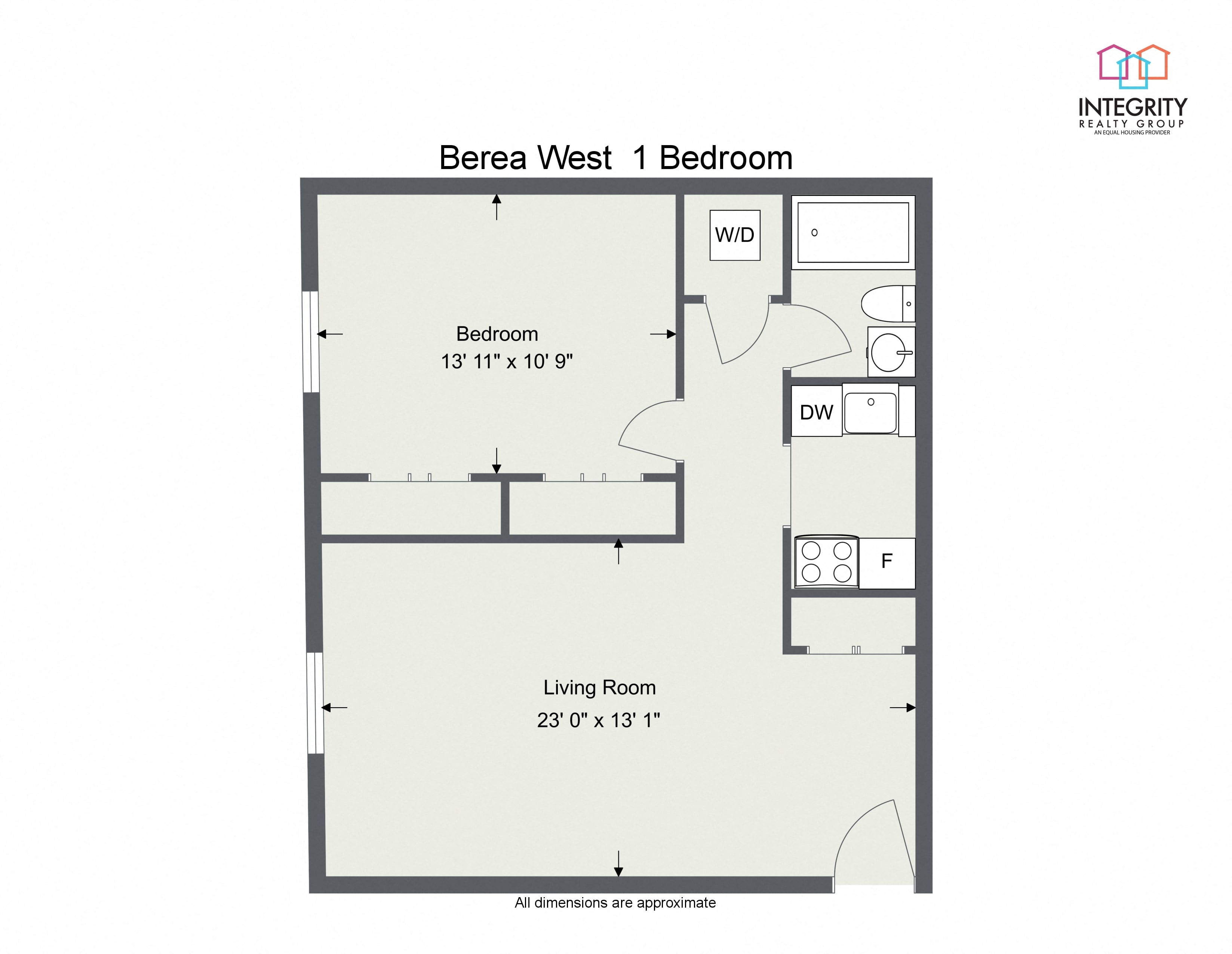 1 Bedroom 1 Bath