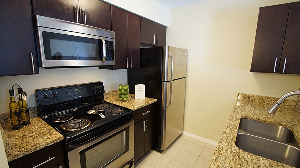 Renovated Kitchen at The Reserves at 1150 Apartments, Integrity Realty LLC, Parma, OH