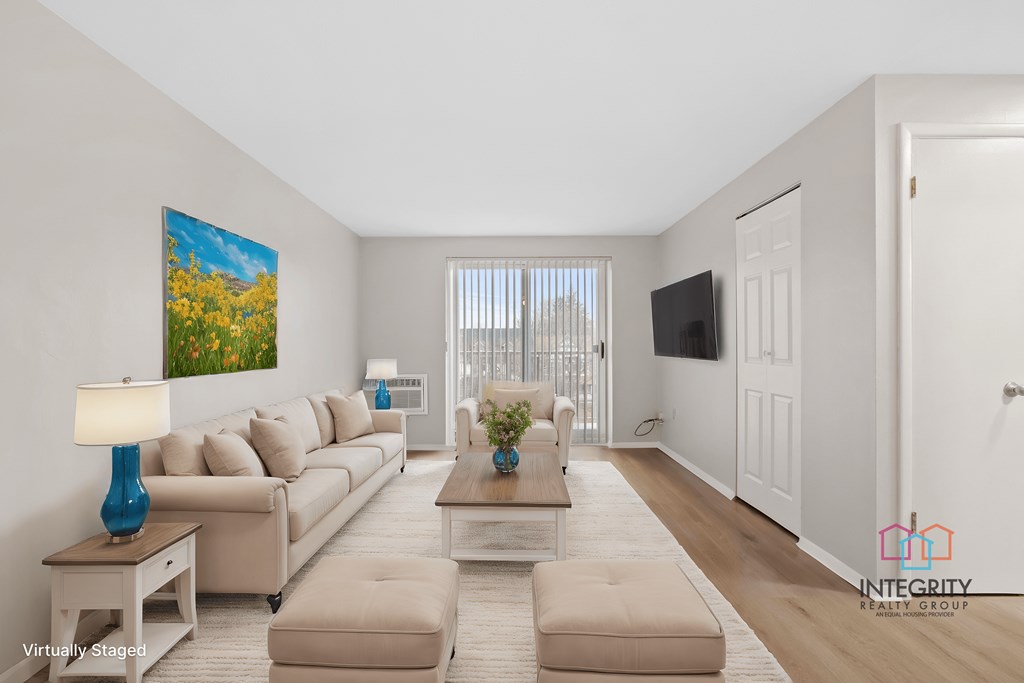 Example of fully furnished living room.