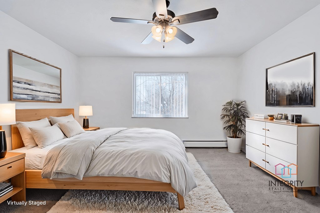 Staged example of Wynwood bedroom