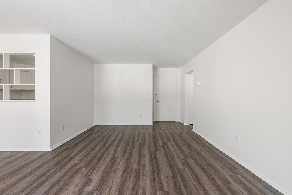 Updated Wynwood living room and open foyer.