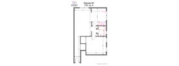 The Daniel 1 Bedroom 1 Bath at Integrity Gold Coast, Cleveland, Ohio