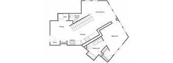 first floor of a duplex 2 bedroom 2.5 bath