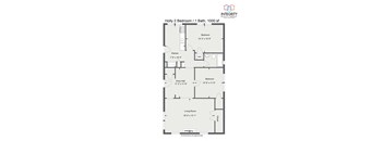 The Holly 2 Bedroom 1 Bath A