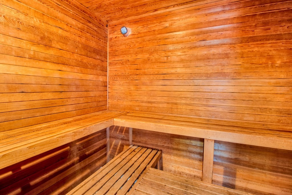 Sauna at Hunt Club Apartments, Integrity Realty, Copley Township