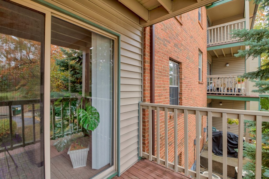 Balcony or Patio on every apartment at Hunt Club Apartments, Integrity Realty, Ohio, 44321