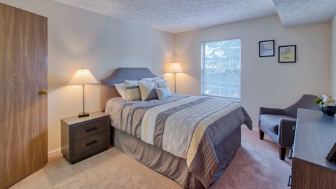 Generous Bedrooms at Hunt Club Apartments, Copley, OH 44321