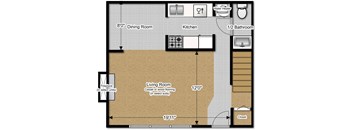 2 bedroom 1st floor at Huntington Hills Townhomes, Integrity Realty, Stow