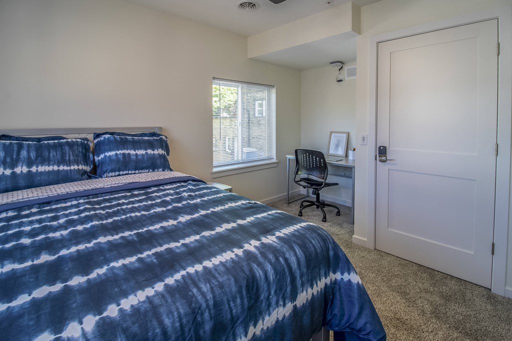 Private bedroom with study area