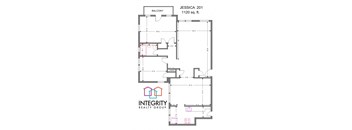 Jessica 2 Bedroom 1 Bath C at Integrity Cleveland Heights, Cleveland Heights, OH, 44106