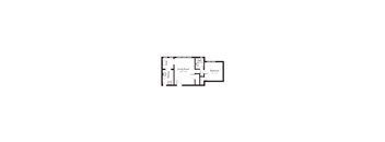 Spacious 1 Bedroom, 1 Bath Floorplan Image