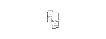 Spacious 2 Bedroom, 1 Bath Floorplan Image
