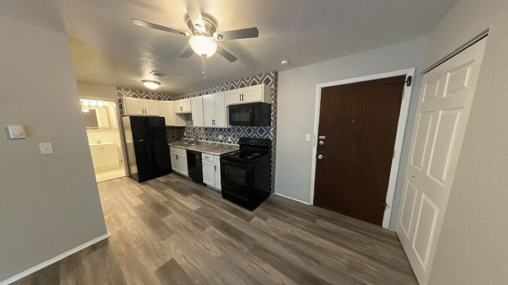 Renovated Kitchen at Jordan Court Apartments, Integrity Realty, Kent, Ohio