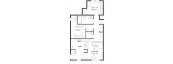 1 bedroom 1 bath A at Integrity Gold Coast Apartments, Cleveland