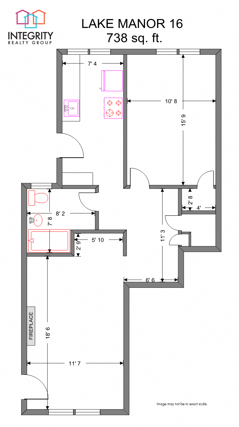 Lake Manor 1 Bedroom 1 Bath at Integrity Gold Coast, Cleveland, Ohio