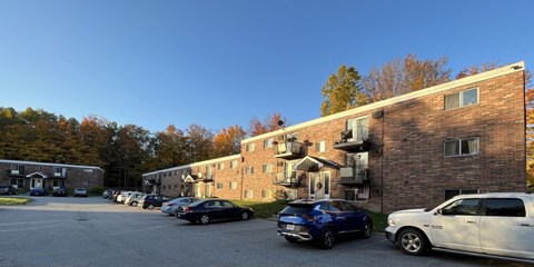 exterior view of Mill Park Apartments