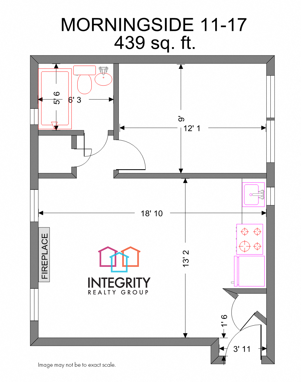 Morningside 1 Bedroom 1 Bath at Integrity Gold Coast, Cleveland, 44102