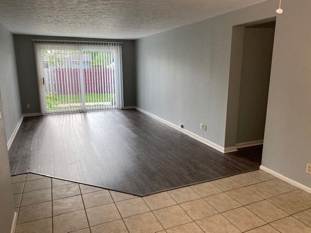 Living room with plank flooring