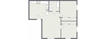 2 Bedroom 1 Bath , A 1180 Sq. Ft Floor Plan at Old Green Place  Apartments, Integrity Realty LLC, Beachwood, 44122