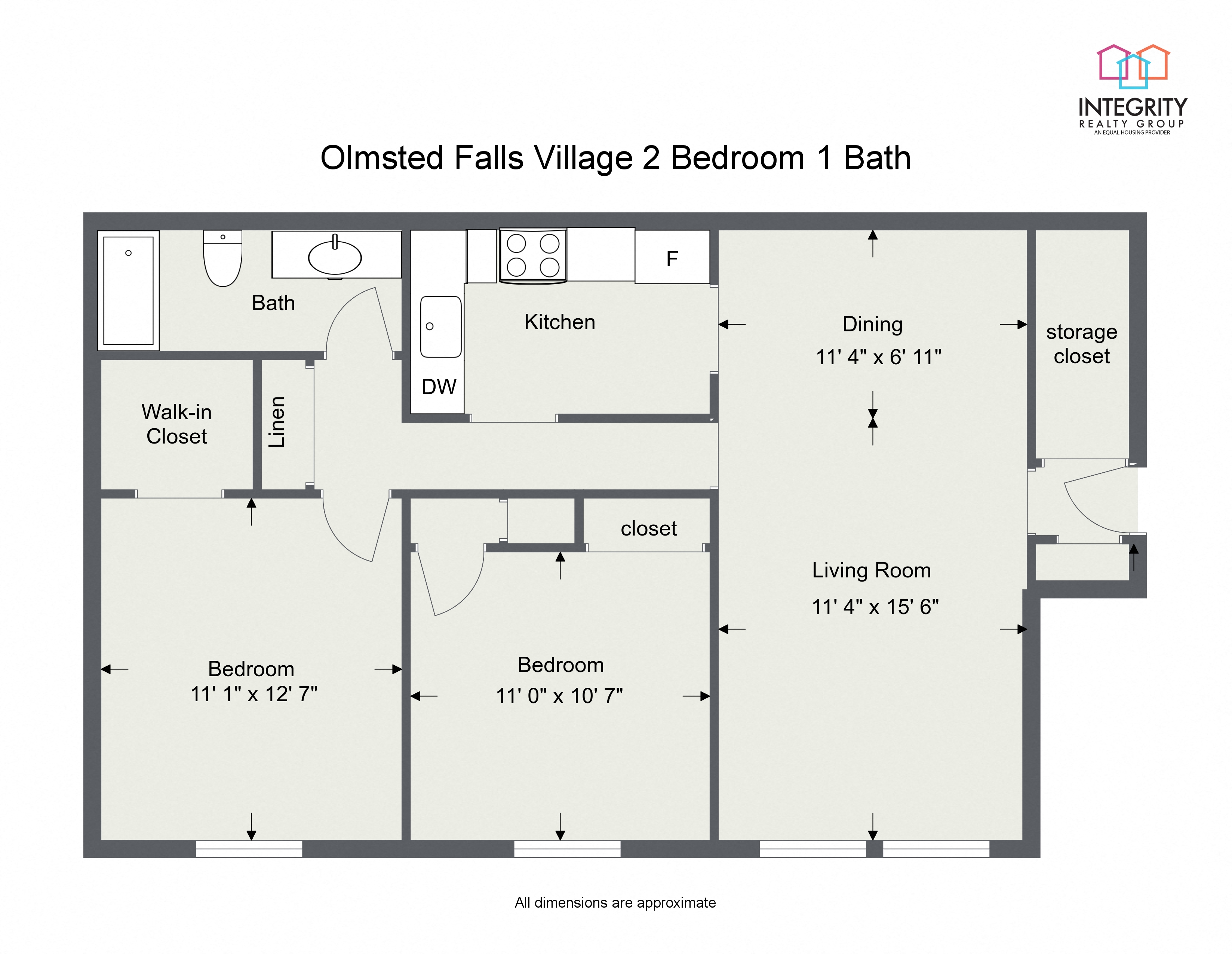2 Bedroom 1 Bath