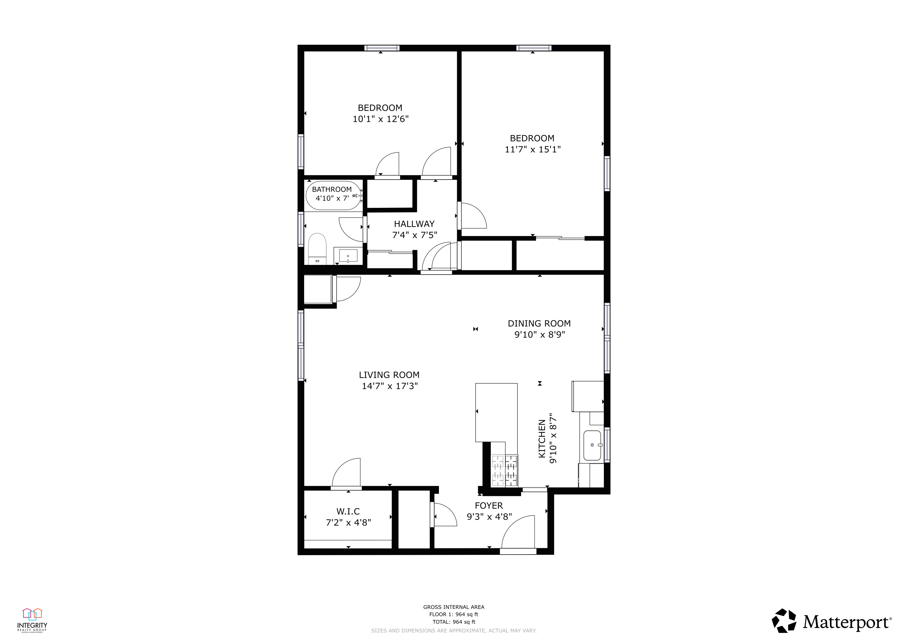 2 bed 1 bathat Integrity Cleveland Heights Apartments, Cleveland Heights, 44106