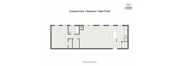 Overlook Park 1 Bedroom 1 Bath A at Integrity Cleveland Heights, Ohio