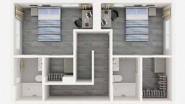 Floor Plan Layout at Reserve Overlook Apartments, Integrity Realty, Cleveland Heights, OH, 44106