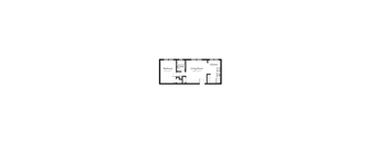 Spacious 1 Bedroom, 1 Bath Floorplan Image