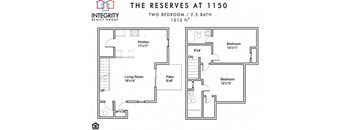 End Townhome 1,100 sq.ft. at The Reserves at 1150 Apartments, Integrity Realty LLC, Parma