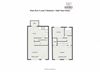 2 Bedroom 1 Bath Floor Plan 2 Bedroom 1 Bath 850 Sq.Ft. Floor Plan at River Run Apartments - RYDYL I LLC, Integrity Realty LLC, Warren, 44485