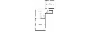 a floor plan of a bedroom apartment