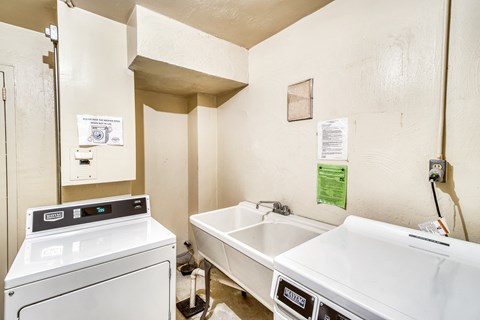 Convenient common laundry on each floor