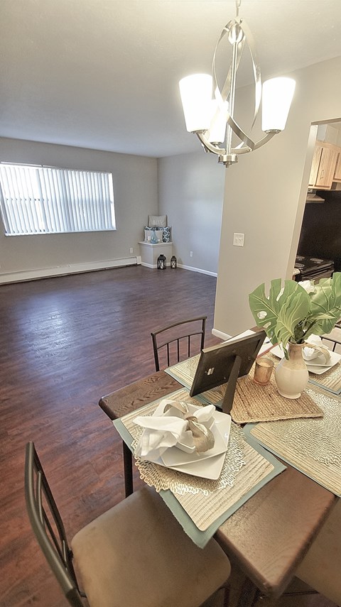 Classic Dining and Living area at The Reserves at 1150, Integrity Realty, Parma, Ohio, 44134