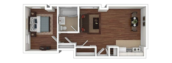 Standard 1 Bedroom 1 Bath Type A