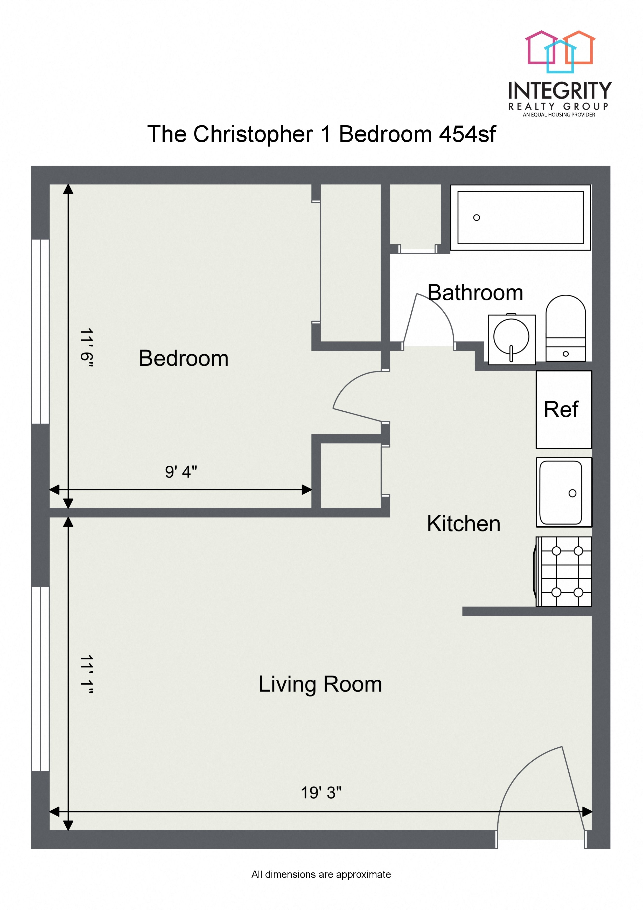 1 Bedroom 1 Bath