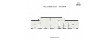 The Jared 2 Bedroom 1 Bath at Integrity Cleveland Heights, Ohio, 44106