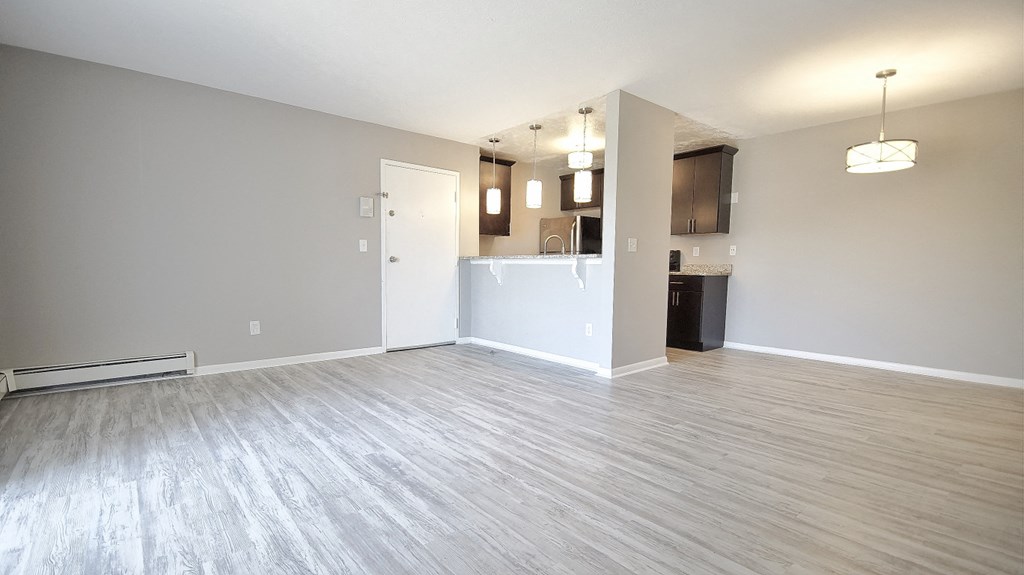 Garden apartment living area at The Reserves at 1150 Apartments, Integrity Realty LLC, Parma, OH