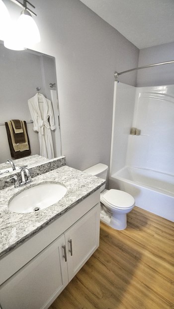 Luxurious Bathrooms Luxurious Bathrooms at The Reserves at 1150 Apartments, Integrity Realty LLC, Ohio, 44134 - Photo Gallery 3