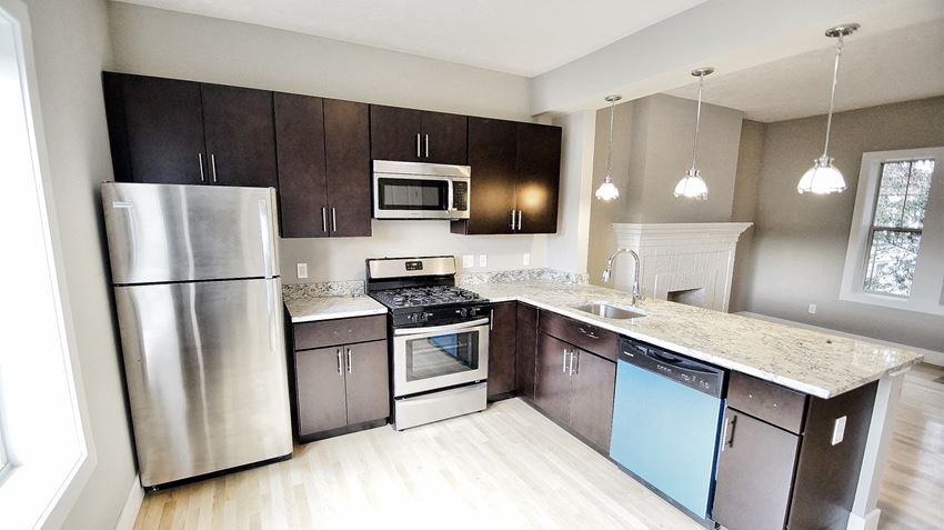 Chelsea Renovated Kitchen at Integrity Gold Coast Apartments, Lakewood, 44102
