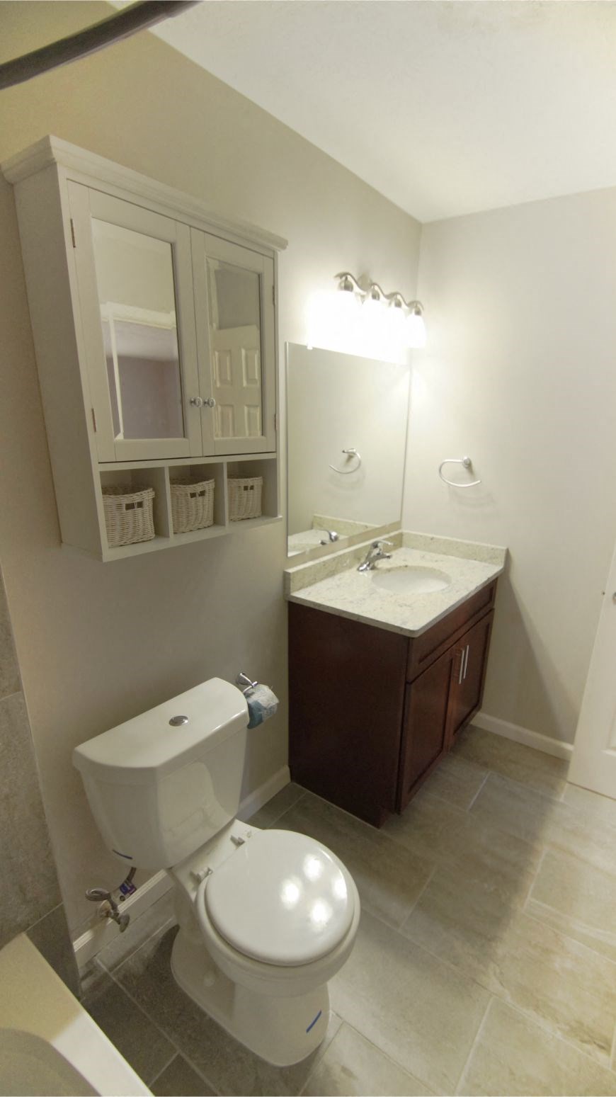 Renovated bathroom in select apartment homes