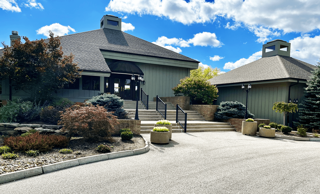 Clubhouse Exterior View at Atrium in The Village, Beachwood, 44122