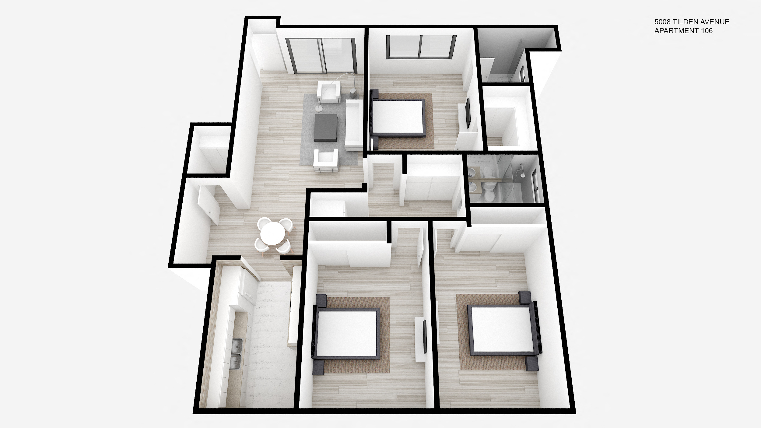 Two Bed + Two Bath w/ Den