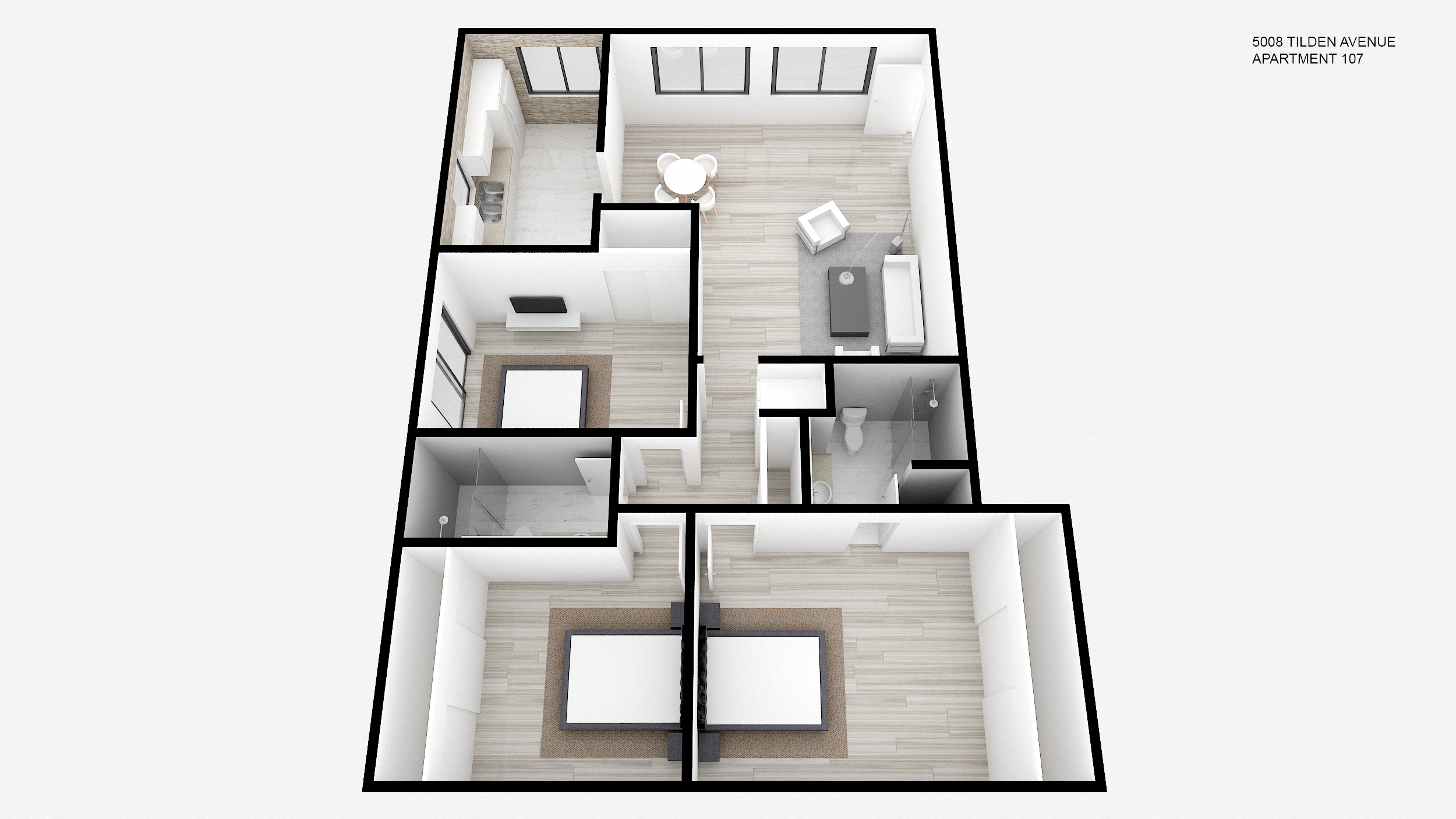 Three Bed + Two Bath